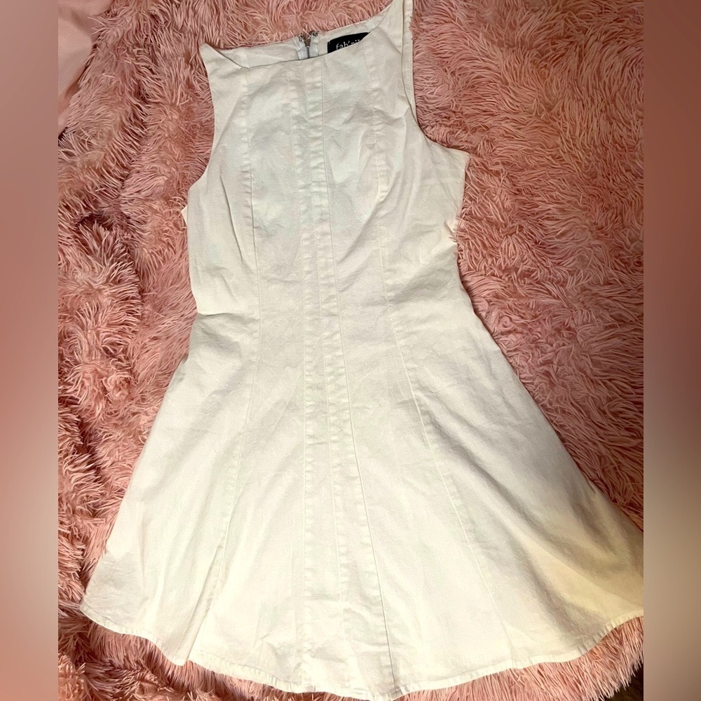 Fab’rik sleeveless dress mini Size S white